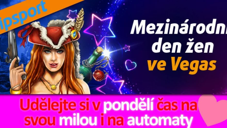Mezinárodní den žen v online casinu Tipsport Vegas: free spins no deposit bonus!