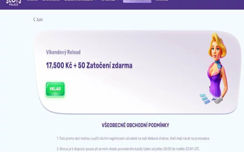 Víkendový reload u SlotsPalace Casina