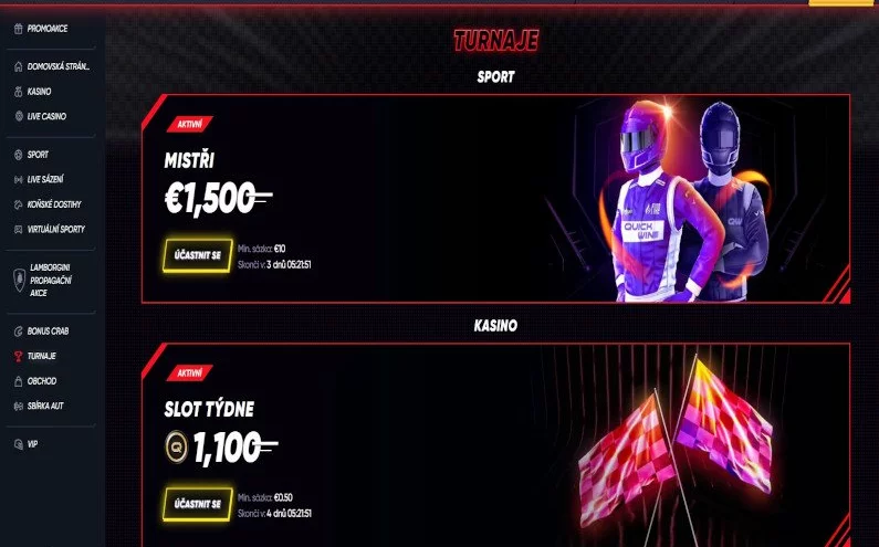 Online casino QuickWin pořádá pravidelné turnaje