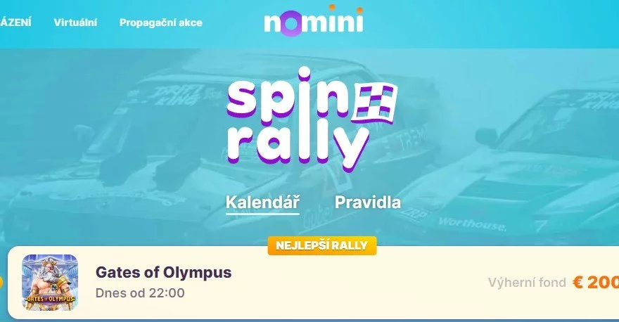 🔥Spin Rally v Nomini Casino! 🔥
