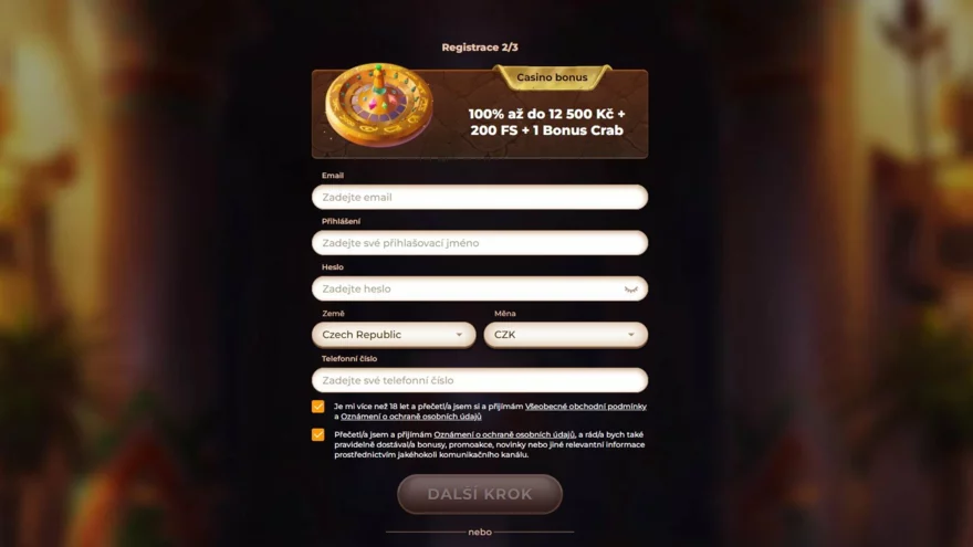 AmunRa casino registrace: Jak se zaregistrovat a získat bonus 12 500 Kč 🎁