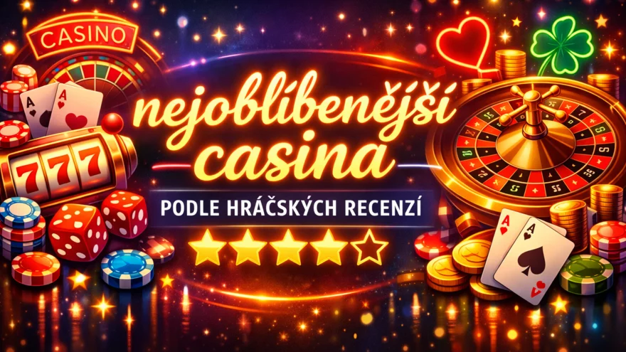 Nejoblíbenější casina podle hráčů❤️