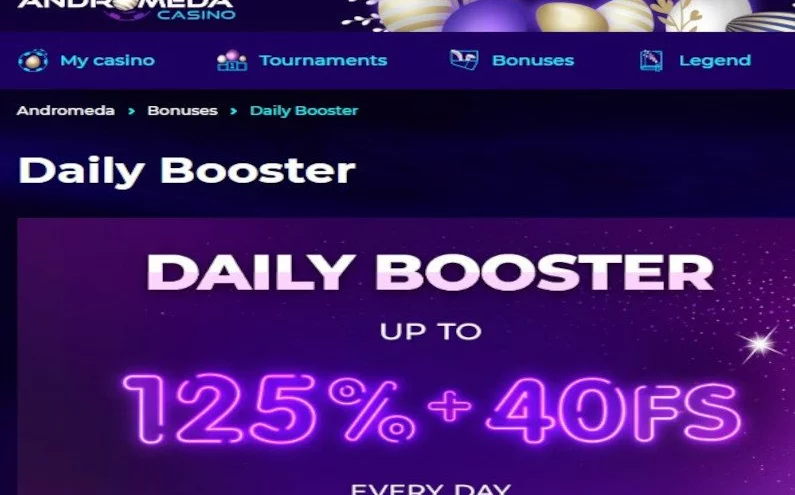 🚀Andromeda Casino nabízí Daily Booster🚀