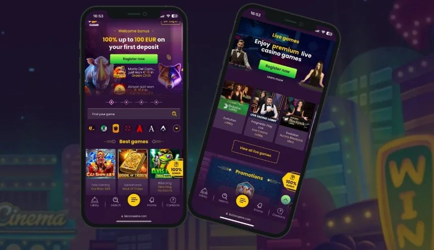 Bizzo Casino aplikace: Kde stáhnout i jak hrát bez mobilní appky