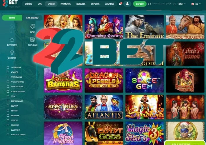 22Bet Casino free spins promo code