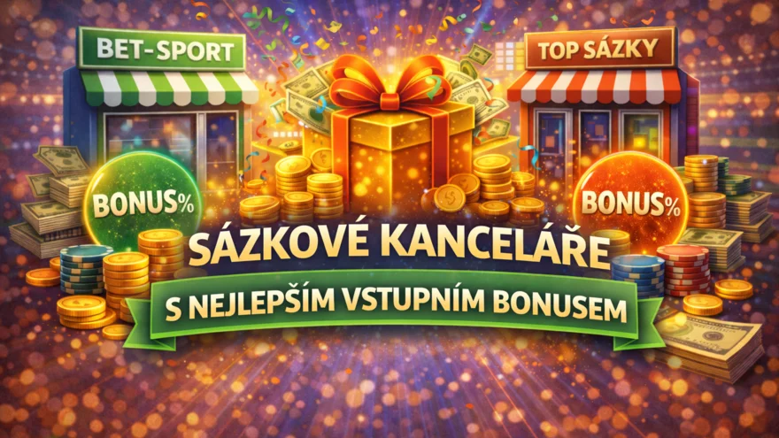 Sázkové kanceláře s nejlepším vstupním bonusem 🎉
