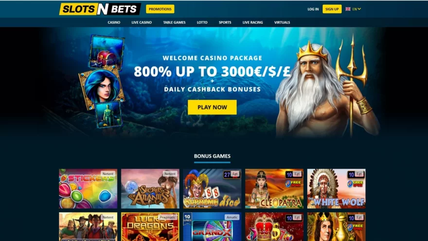 SlotsNBets Casino recenze ☑️ | 800 % do výše 3 000 € 🔥