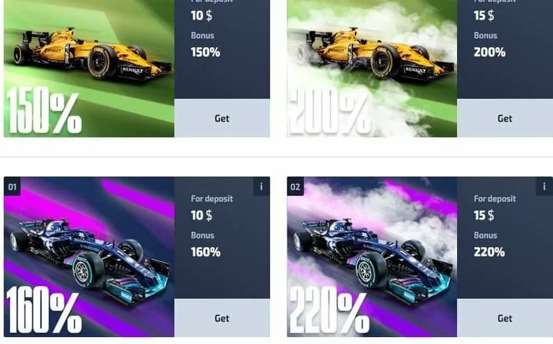 Jaký je welcome bonus F1 Casina?