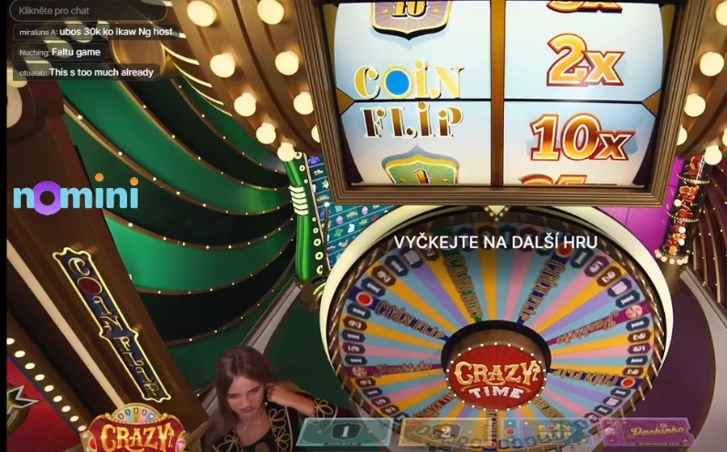 CrazyTime game shows u Nomini Casina