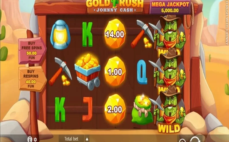 ⛏Gold Rush Johnny Cash: online výherní automat na 22Bet⛏