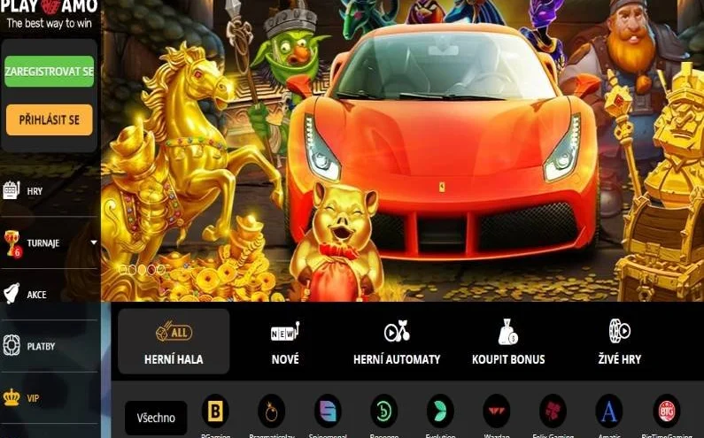 Playamo casino svět zábavy