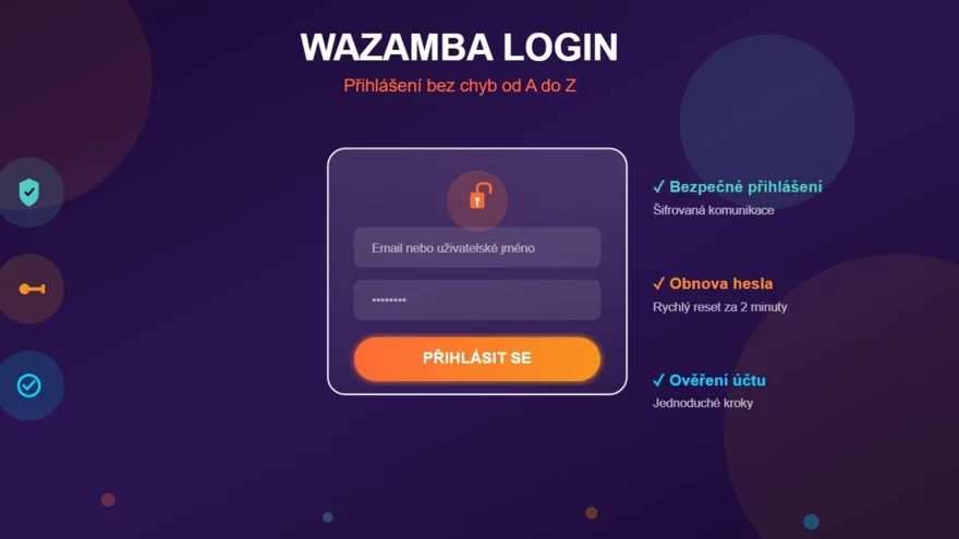 Wazamba login: přihlášení bez chyb, od hesla po ověření účtu