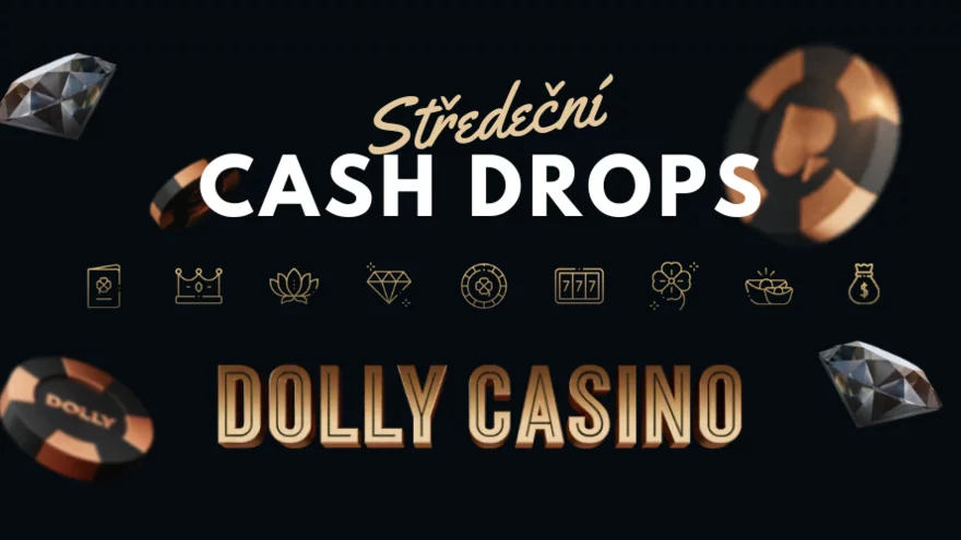 Středeční Cash Drops v Dolly casinu: Získejte až 25,000 Kč!
