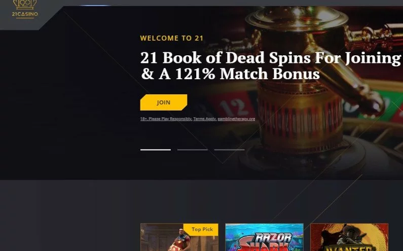 🎁Vstupní bonus u 21 Casino🎁