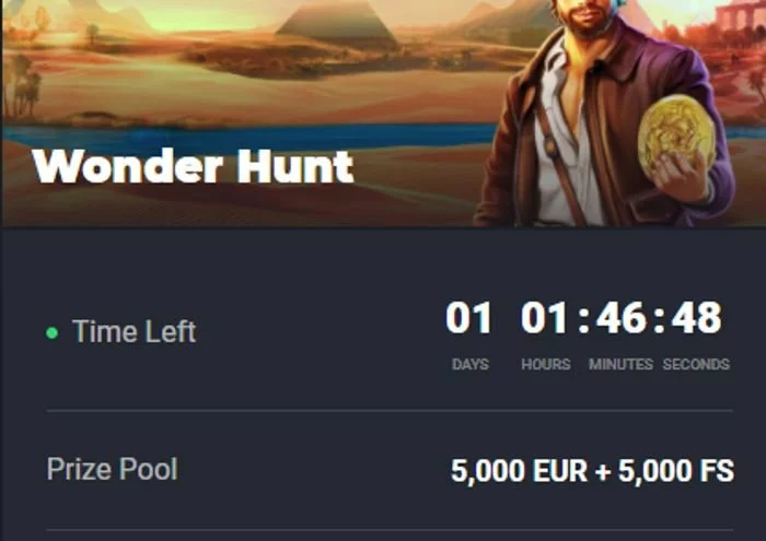 Poznejte JooCasino turnaj Wonder Hunt pro high rollery