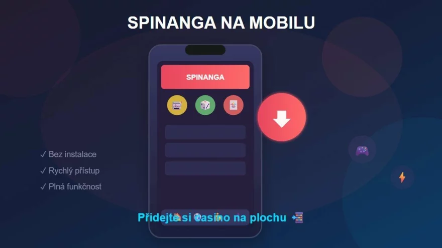 Spinanga na mobilu: jak si casino „nainstalovat“ do telefonu 📲