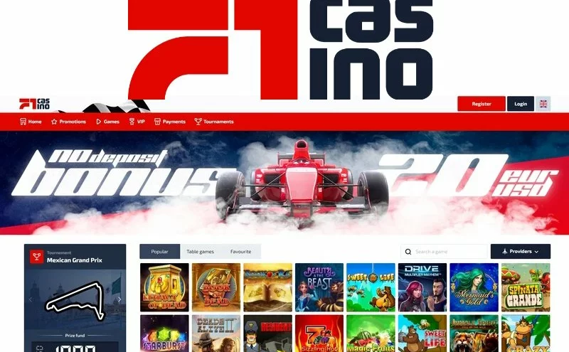 Poznejte F1 Casino bonusy