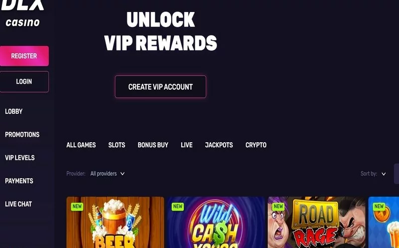 DLX Casino recenze ☑️  | 100 % do výše 100 € + 100 FS 🔥