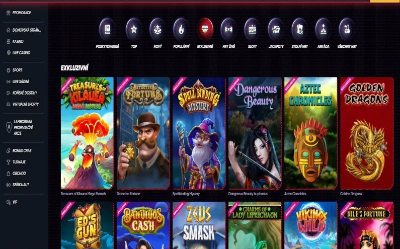 Exkluzivní hry v rámci QuickWin Casina